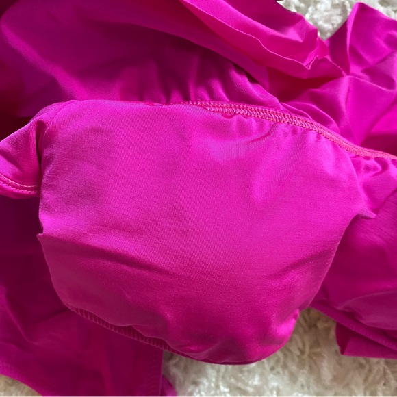 Trina Turk Off Shoulder Bikini, Pink, size 8 - Picture 2 of 6